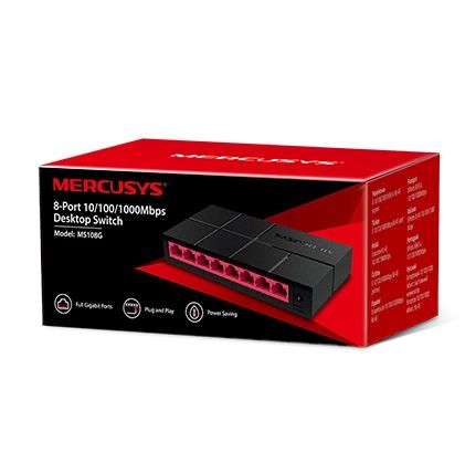 Комутатор Mercusys MS108G