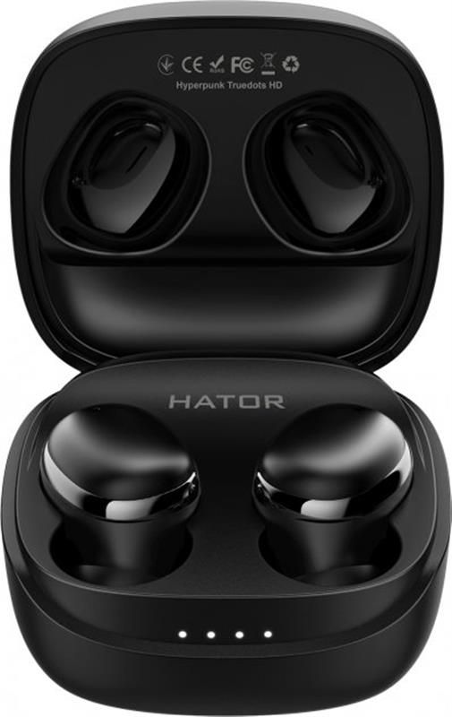 Bluetooth-гарнiтура Hator Hyреrpunk Truedots HD Black (HTA-411)