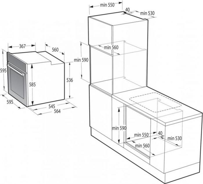 Духова шафа Gorenje BO6737E02X