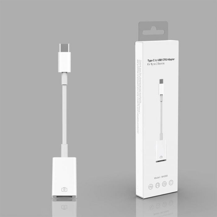 Адаптер XoKo MH-360 USB Type-C - USB V 3.0 (M/F) з кабелем, 0.12 м, білий (XK-MH-360)