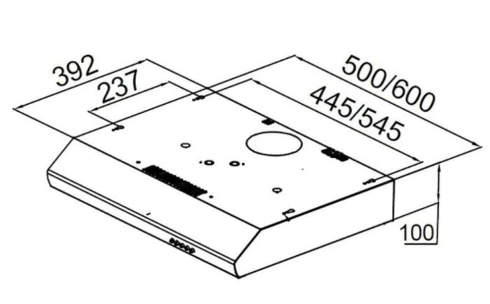 Витяжка Pyramida UX 60 IX