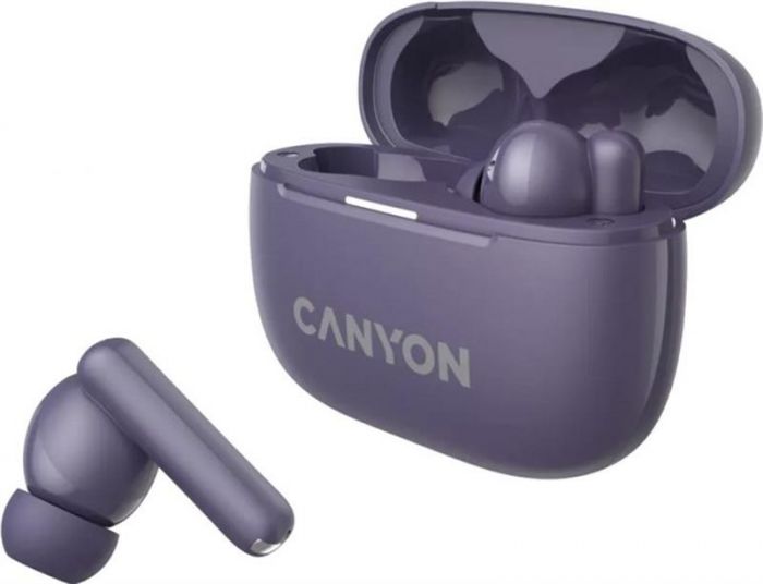 Bluetooth-гарнітура Canyon OnGo TWS-10 ANC ENC Purple (CNS-TWS10PL)