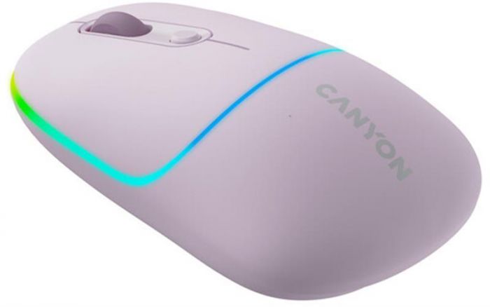 Миша бездротова Canyon MW-22 Dual Band RGB Wireless Pearl Rose (CNS-CMSW22PR)