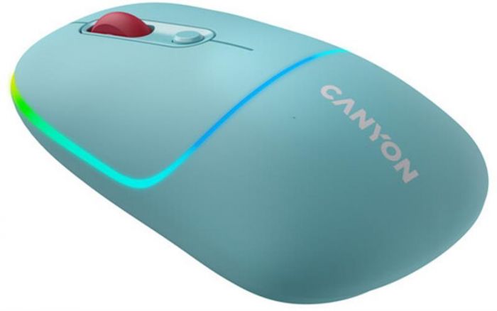 Миша бездротова Canyon MW-22 Dual Band RGB Wireless Dark Cyan (CNS-CMSW22DC)