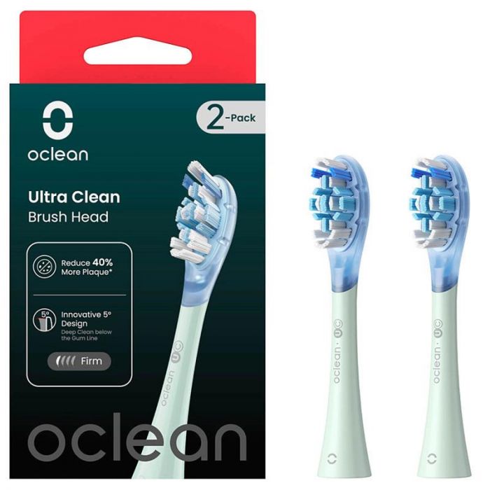 Насадка для зубної електрощітки Oclean UG01 G02 Ultra Gum Care Brush Green (2 шт) (6970810553536)