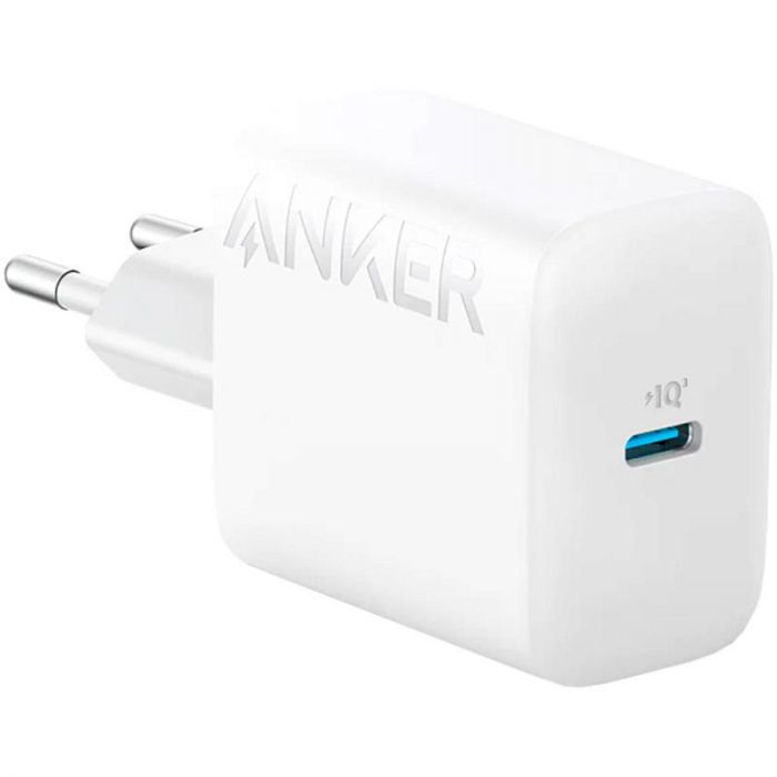 Мережевий зарядний пристрій Anker PowerPort 312 White, 20 W USB Type-C (A2347G21)