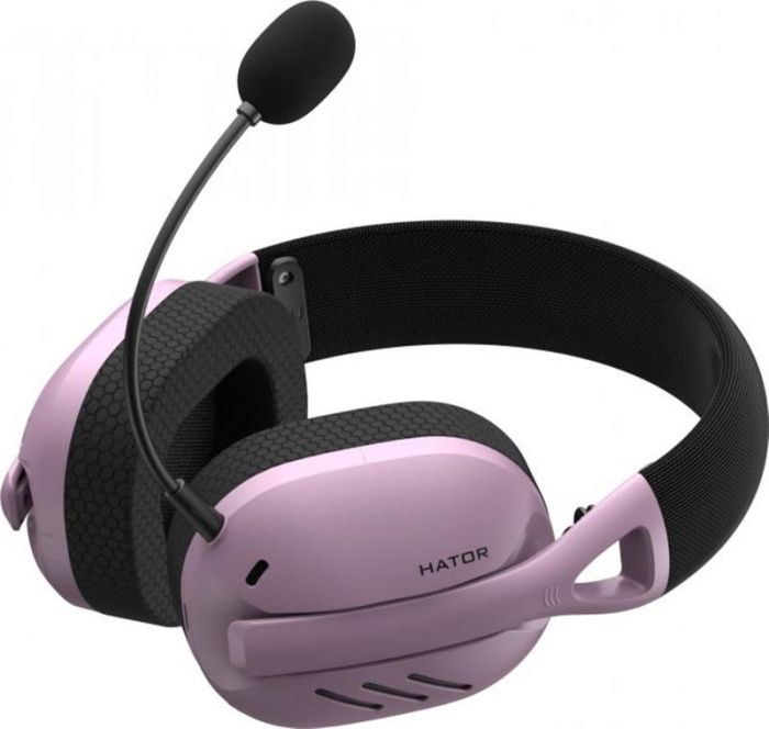 Bluetooth-гарнiтура Hator Hyperpunk 2 Wireless Tri-mode Black/Lilac (HTA-859)