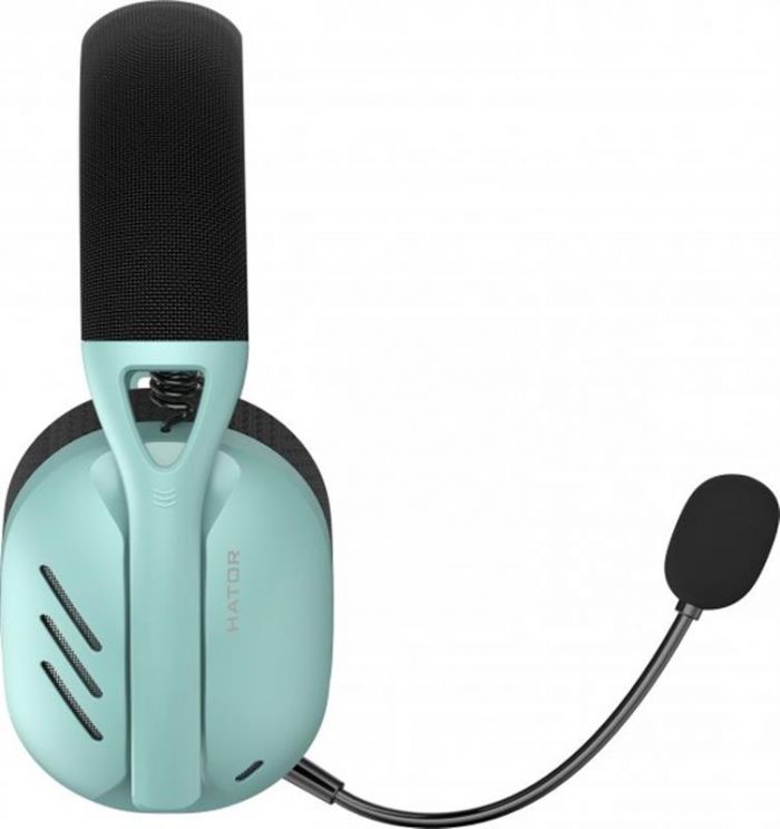 Bluetooth-гарнiтура Hator Hyperpunk 2 Wireless Tri-mode Black/Mint (HTA-858)