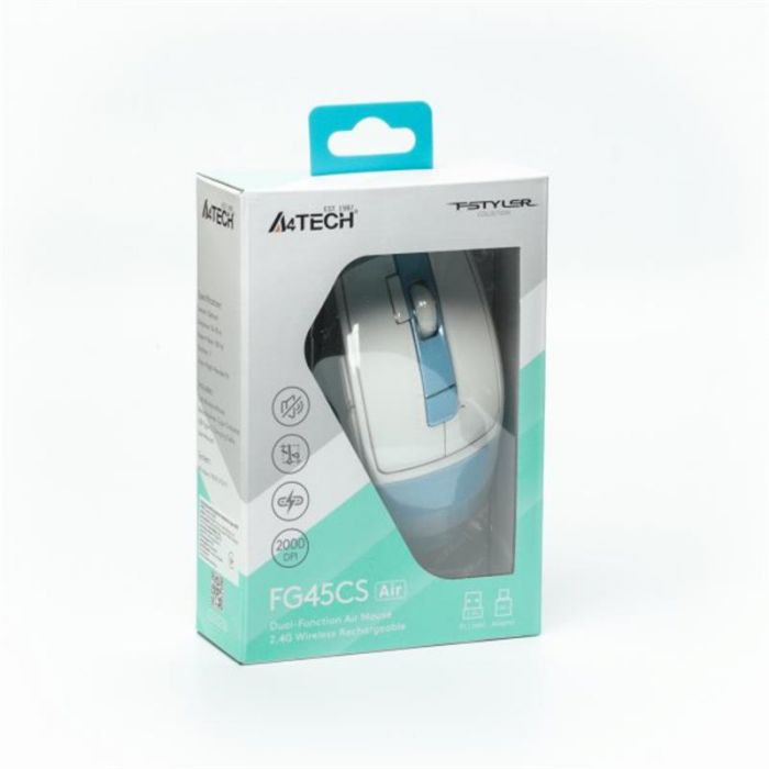 Миша бездротова A4Tech Fstyler FG45CS Air lcy Blue