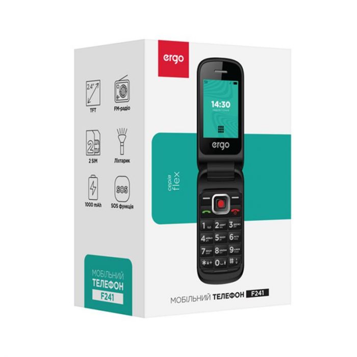 Мобiльний телефон Ergo F241 Dual Sim Red