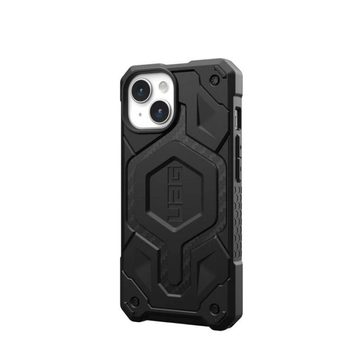 Чохол-накладка Urban Armor Gear Monarch Pro Magsafe для Apple iPhone 15 Carbon Fiber (114219114242)