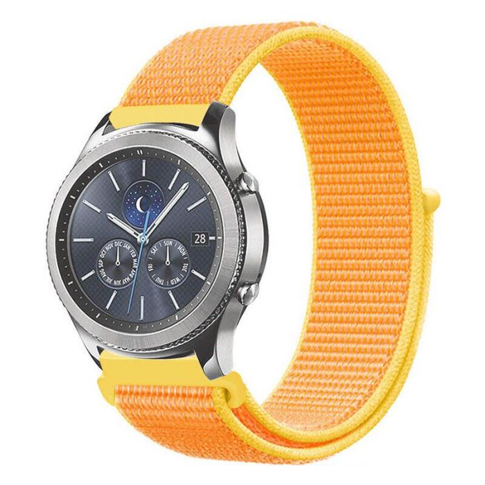 Ремінець BeCover Nylon Style для Samsung Galaxy Watch 42mm/Watch Active/Active 2 40/44mm/Watch 3 41mm/Gear S2 Classic/Gear Sport Yellow (705824)