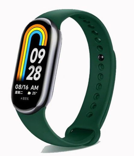 Силіконовий ремінець BeCover для Xiaomi Mi Smart Band 8 Dark Green (709384)