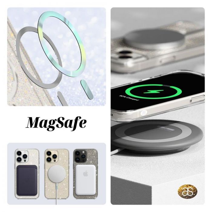 Чохол-накладка Armorstandart Glow Magsafe для Apple iPhone 15 Pro Transparent (ARM69899)