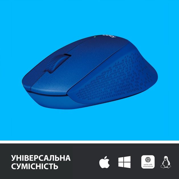 Миша бездротова Logitech M330 Silent Plus Blue (910-004910)