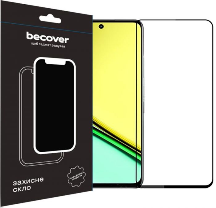 Захисне скло BeCover для Realme C67 Black (710633)