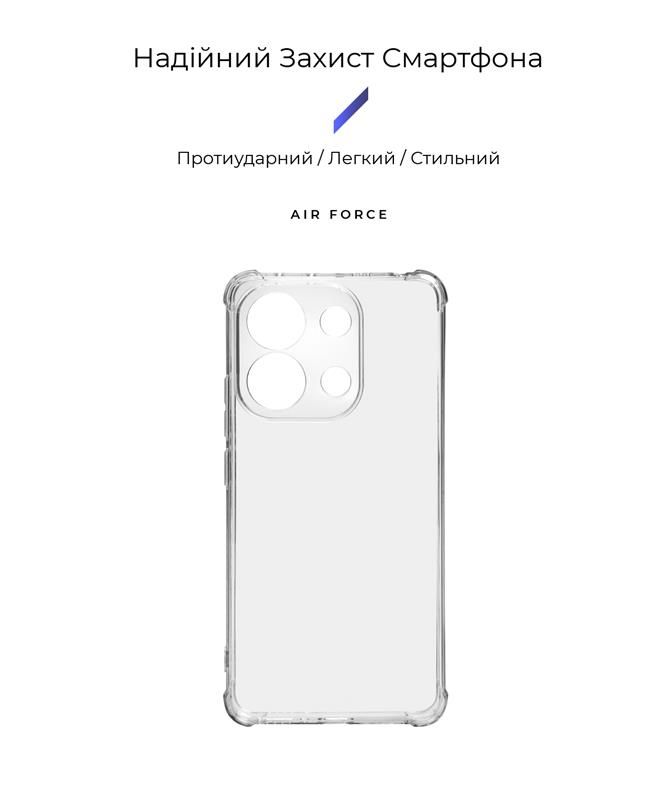 Чохол-накладка Armorstandart Air Force для Xiaomi Redmi Note 13 4G Camera cover Transparent (ARM74703)