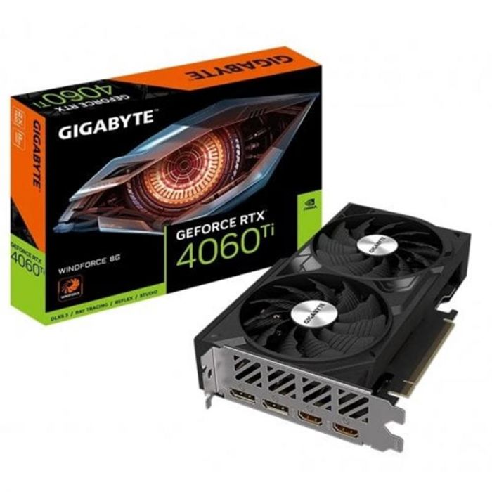 Відеокарта GF RTX 4060 Ti  8GB GDDR6 Windforce Gigabyte (GV-N406TWF2-8GD)