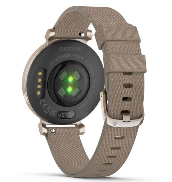 Смарт-годинник Garmin Lily 2 Cream Gold with Coffee Nylon Band (010-02839-62)