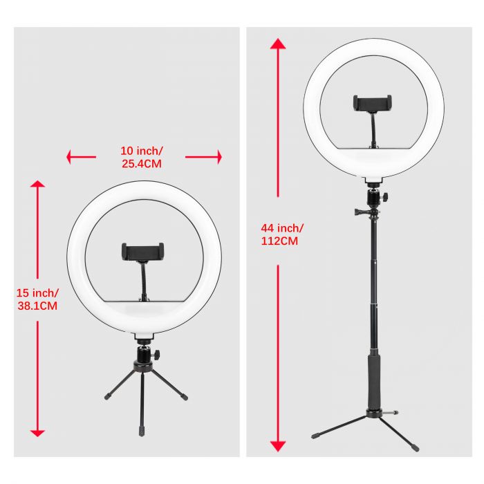 Кільцева USB LED-лампа Zomei ZM261 (kit3) 10" + штатив 0.83 м (ZM261 (kit3))