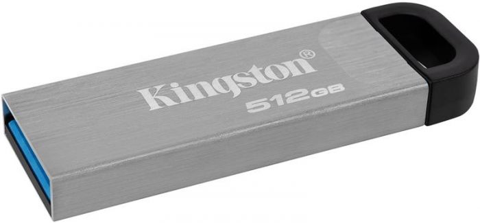 Флеш-накопичувач USB3.2 512GB Kingston DataTraveler Kyson Silver/Black (DTKN/512GB)