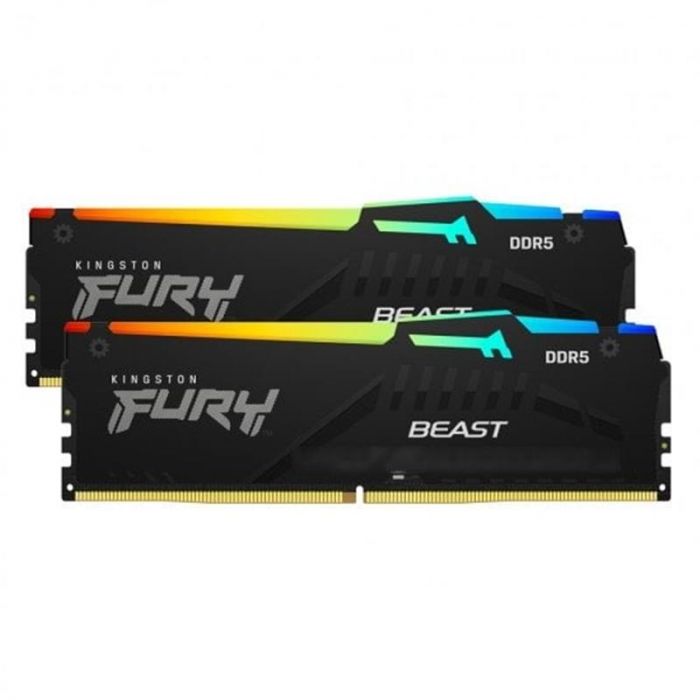 Модуль пам`яті DDR5 2x16GB/6000 Kingston Fury Beast RGB (KF560C36BBE2AK2-32)