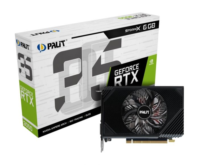 Відеокарта GF RTX 3050 6GB GDDR6 StormX Palit (NE63050018JE-1072F)