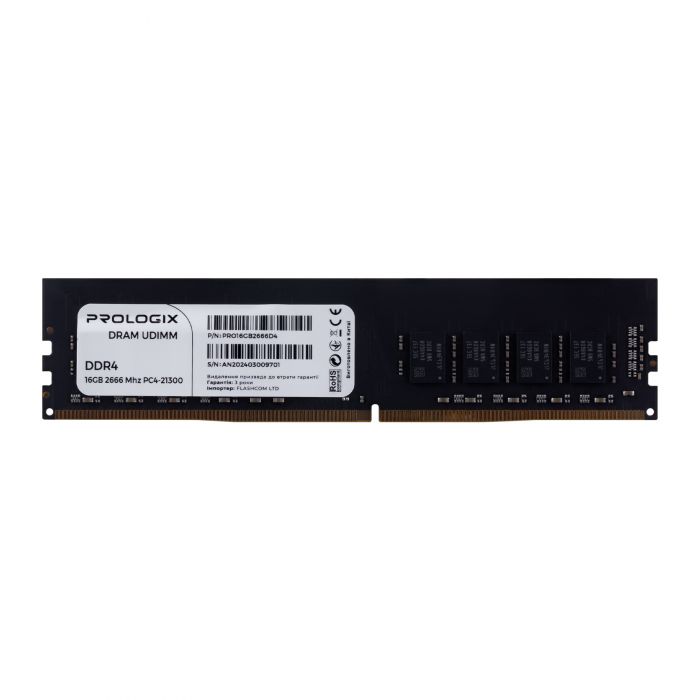 Модуль пам`ятi DDR4 16GB/2666 Prologix (PRO16GB2666D4)