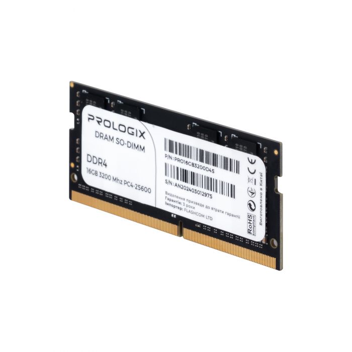 Модуль пам`ятi SO-DIMM DDR4 8GB/3200 Prologix (PRO8GB3200D4S)