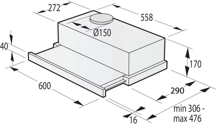 Витяжка Gorenje TH64E3BG