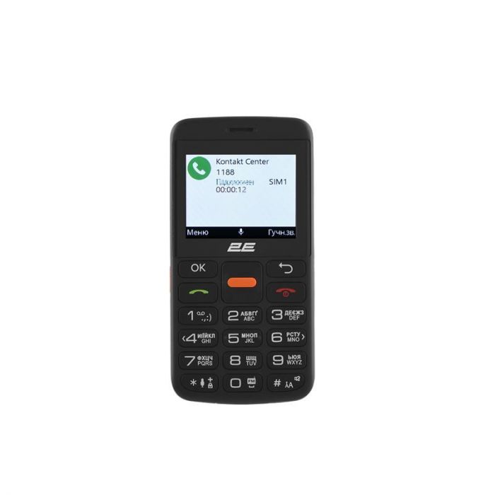 Мобiльний телефон 2E T180 Max Dual Sim Black (688130251051)