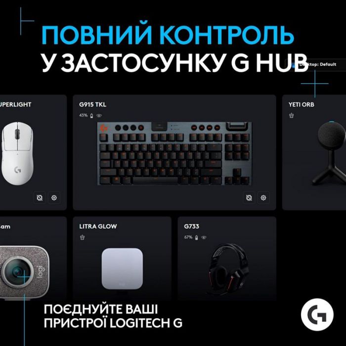 Мiкрофон Logitech G Yeti Orb RGB Black (988-000551)