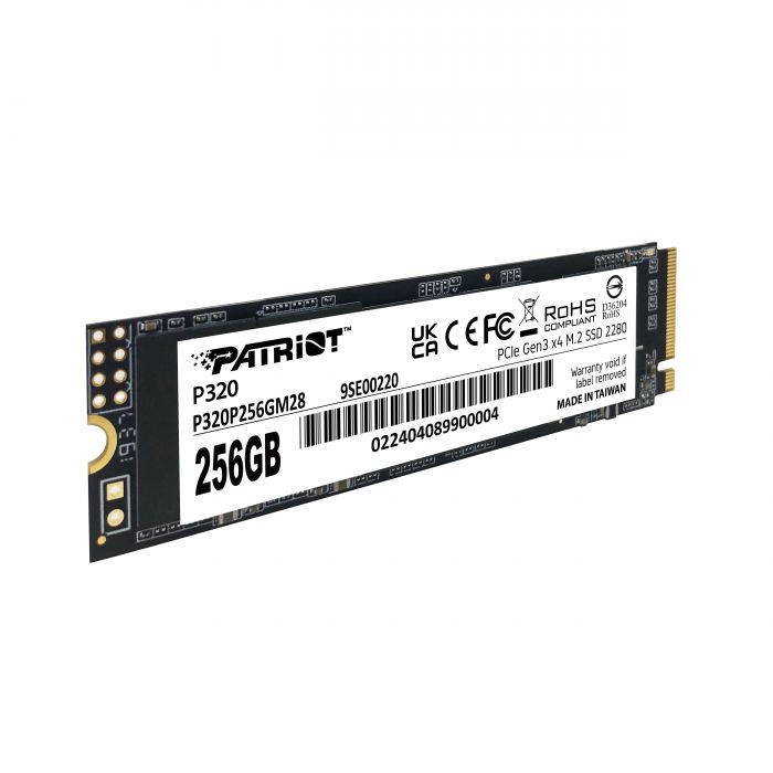 Накопичувач SSD 256GB Patriot P320 M.2 2280 PCIe 3.0 x4 NVMe TLC (P320P256GM28)