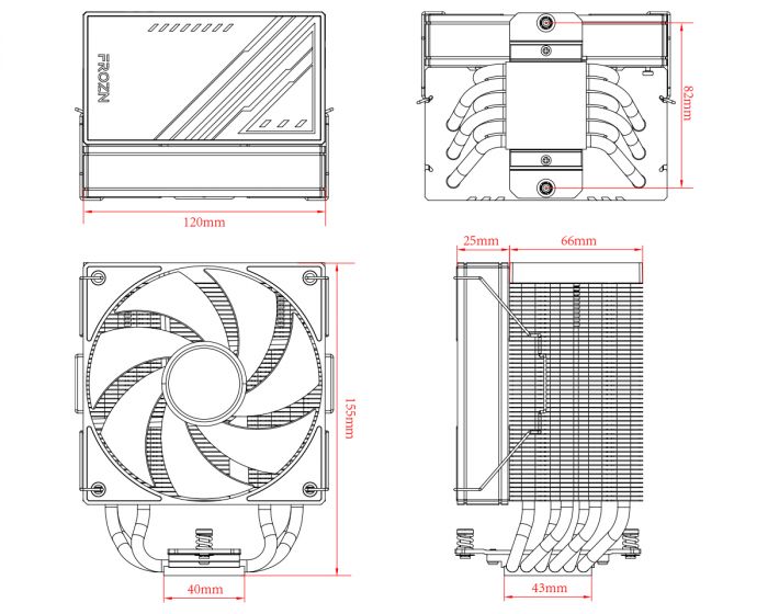 Кулер процесорний ID-Cooling Frozn A610 Black