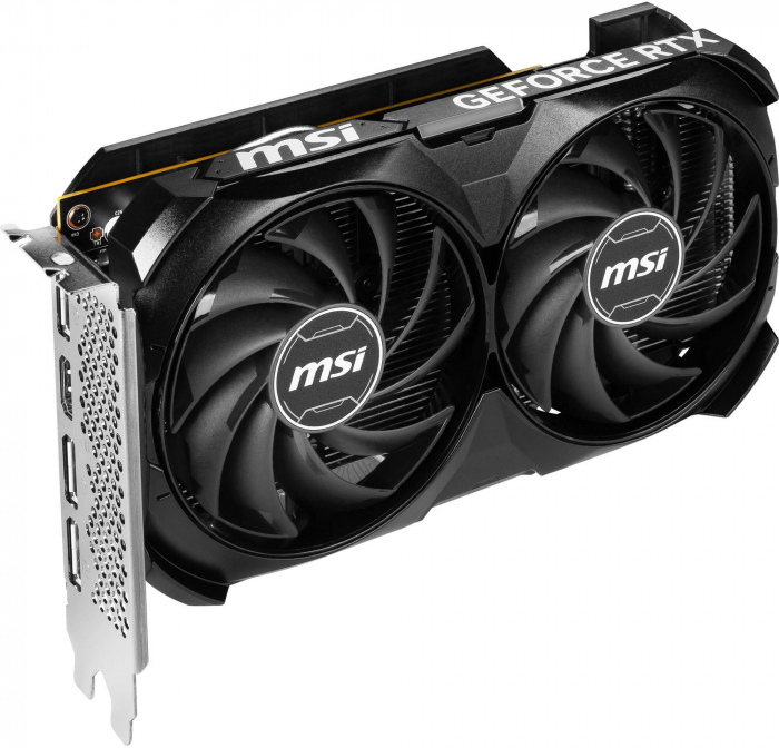 Відеокарта GF RTX 4060 8GB GDDR6 Ventus 2X Black OC MSI (GeForce RTX 4060 VENTUS 2X BLACK 8G OC)