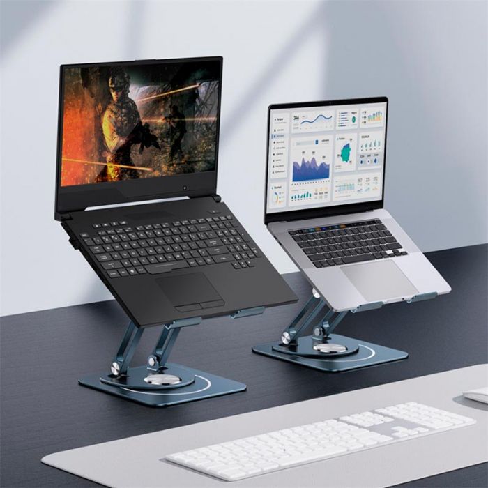 Підставка для ноутбука Baseus UltraStable Pro Series Rotatable and Foldable Laptop Stand (Three-Fold Version) Space Grey (B10059900811-01)