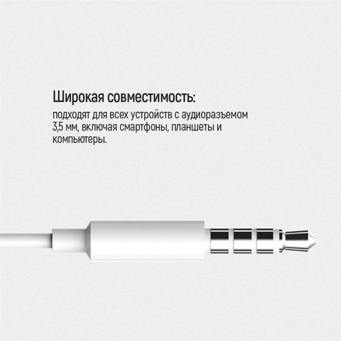 Гарнітура СolorWay 3.5 mm Wired Earphone Sound Wave White (CW-WD04WT)