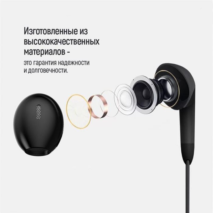 Гарнітура СolorWay 3.5 mm Wired Earphone Sound Wave Black (CW-WD04BK)