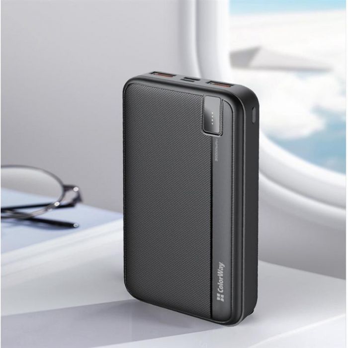 Універсальна мобільна батарея ColorWay High-power 20000mAh Black (CW-PB200LPA4BK-PD)