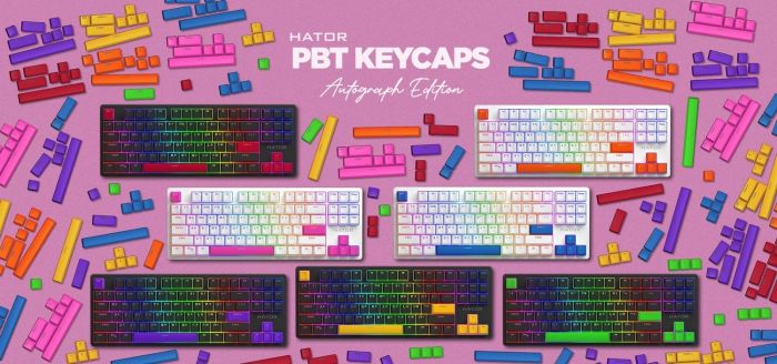 Набір кейкапів Hator PBT Keycaps Autograph Edition Lime Green (HTS-710)