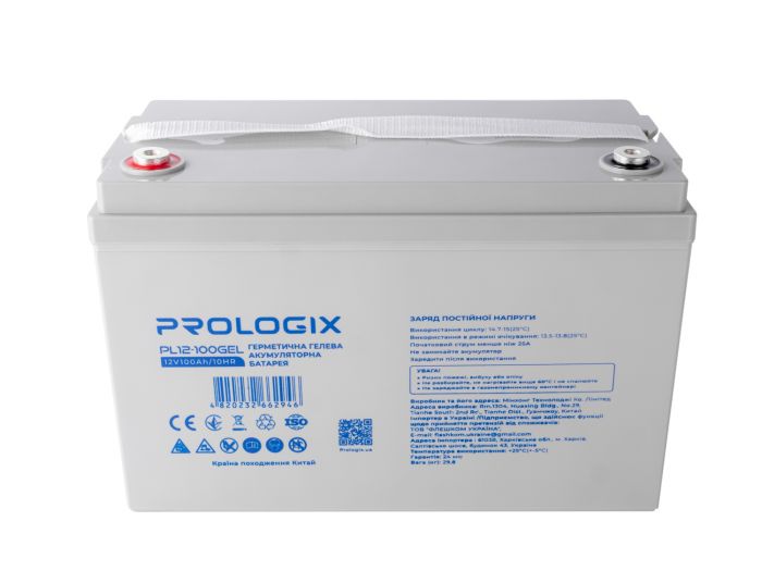 Акумуляторна батарея Prologix 12V 100AH (PL12-100GEL) GEL