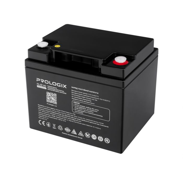 Акумуляторна батарея Prologix 12V 40AH (PL12-40) AGM