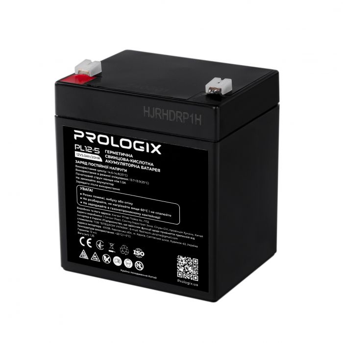 Акумуляторна батарея Prologix 12V 5AH (PL12-5) AGM