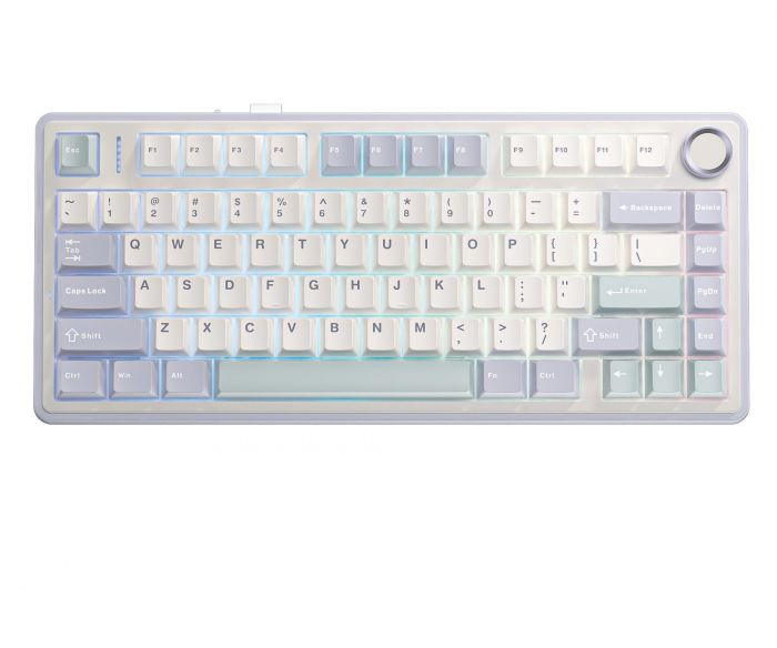 Клавіатура бездротова Aula F75 White (6948391208640)