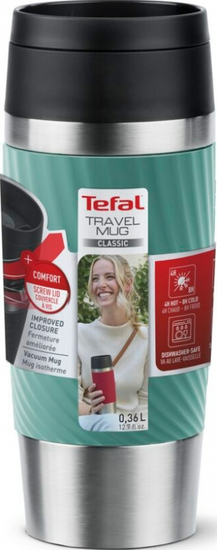 Термочашка Tefal Travel Mug Classic Twist 360 мл Green (N2024310)