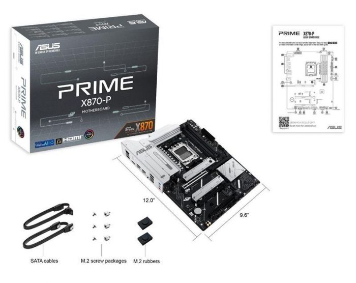 Материнська плата Asus Prime X870-P Socket AM5