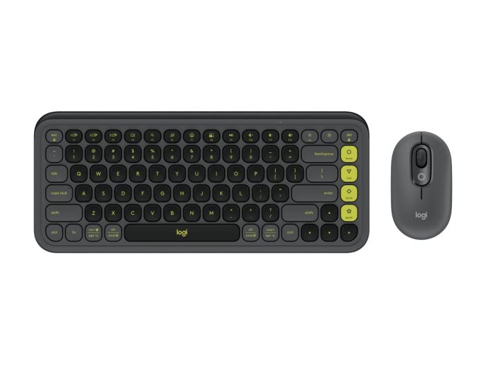 Комплект (клавіатура, миша) бездротовий Logitech Pop Icon Combo Graphite (920-013156)