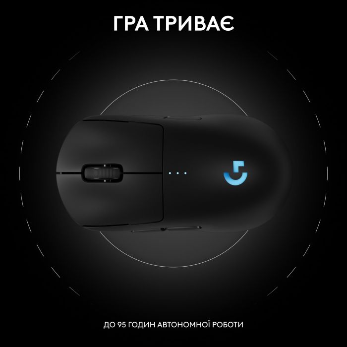 Миша бездротова Logitech G Pro 2 Lightspeed Black (910-007295)