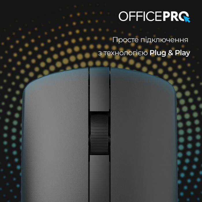 Миша бездротова OfficePro M175B Silent Click Wireless Black