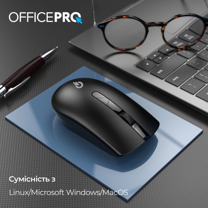 Миша бездротова OfficePro M175B Silent Click Wireless Black